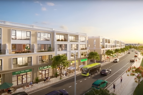 Shophouse Vịnh Ngọc mang lại không gian lý tưởng cho việc ở thực và kinh doanh