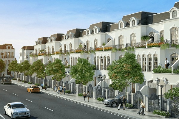 Hàng rào mặt tiền hoàn thiện đồng bộ theo tiêu chuẩn dự án